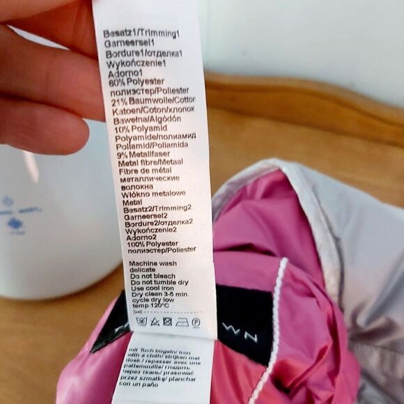 EUC Tom Crown Reversible Pink and Silver Puffer Vest - Picture 8 of 10